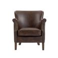 Harlow Accent Armchair - Tan - Leather Look Fabric