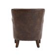 Harlow Accent Armchair - Tan - Leather Look Fabric