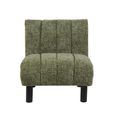Lily Accent Armless Chair - Green - Fabric