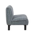 Lily Accent Armless Chair - Grey - Fabric