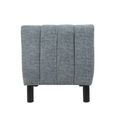 Lily Accent Armless Chair - Grey - Fabric