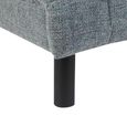 Lily Accent Armless Chair - Grey - Fabric