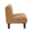 Lily Accent Armless Chair - Mustard - Fabric