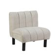 Lily Accent Armless Chair - Oatmeal - Fabric