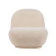 Maisie Accent Armless Chair - Beige - Fabric