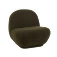 Maisie Accent Armless Chair - Green - Fabric