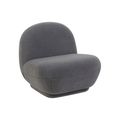 Maisie Accent Armless Chair - Grey - Fabric