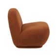 Maisie Accent Armless Chair - Rust Orange - Fabric