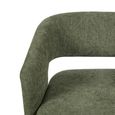 Orla Swivel Accent Chair - Curved Back - Green - Fabric