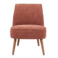 Reagan Accent Armless Chair - Copper - Fabric and Wood