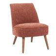 Reagan Accent Armless Chair - Copper - Fabric and Wood