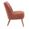 Reagan Accent Armless Chair - Copper - Fabric and Wood