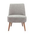 Reagan Accent Armless Chair - Grey - Fabric and Wood