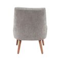 Reagan Accent Armless Chair - Grey - Fabric and Wood