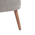 Reagan Accent Armless Chair - Grey - Fabric and Wood