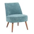 Reagan Accent Armless Chair - Teal - Fabric and Wood