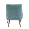 Reagan Accent Armless Chair - Teal - Fabric and Wood