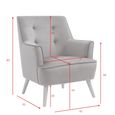 Tara Accent Armchair - Burnt Orange Velvet - Fabric and Oak