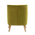 Tara Accent Armchair - Pistachio Velvet - Fabric and Oak