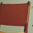 Inca Chair - Antique Brown Leather with Teak Wood