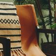 Inca Chair - Brown Leather with Teak Wood - Sling
