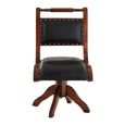 Inca Chair - Swivel - Black Leather
