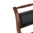 Inca Chair - Swivel - Black Leather