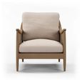 Clearance - Winnie Armchair - Natural Fabric and Rattan - FSS17367