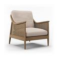 Clearance - Winnie Armchair - Natural Fabric and Rattan - FSS17367