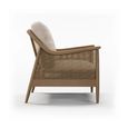 Clearance - Winnie Armchair - Natural Fabric and Rattan - FSS17367
