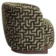 Hannah Lounge Chair - Labyrinth - Moss - Fabric and Wood