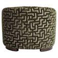 Hannah Lounge Chair - Labyrinth - Moss - Fabric and Wood