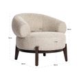 Montana Lounge Chair - Chunky - Natural - Fabric and Wood