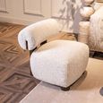Arabella Cream Fabric Accent Chair