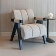 Clover Natural Fabric Accent Chair