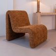 Kelly Cinnamon Fabric Lounge Chair