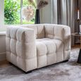 Merrol Cream Fabric Accent Chair