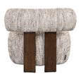 Arabella Beige Fabric Accent Chair
