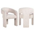 Belle Cream Fabric Accent Chair