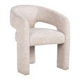 Belle Cream Fabric Accent Chair