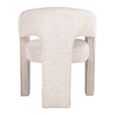 Belle Cream Fabric Accent Chair