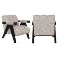 Clover Natural Fabric Accent Chair