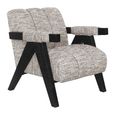 Clover Natural Fabric Accent Chair
