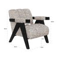 Clover Natural Fabric Accent Chair