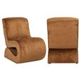 Frankie Brown Fabric Lounge Chair