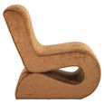 Frankie Brown Fabric Lounge Chair