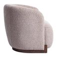 Hannah Lounge Chair - Chunky - Mocca - Fabric and Wood
