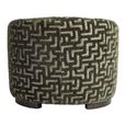 Hannah Lounge Chair - Labyrinth - Moss - Fabric and Wood