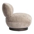 Jace Swivel Lounge Chair - Sand - Fabric and Metal