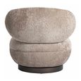 Jace Swivel Lounge Chair - Sand - Fabric and Metal